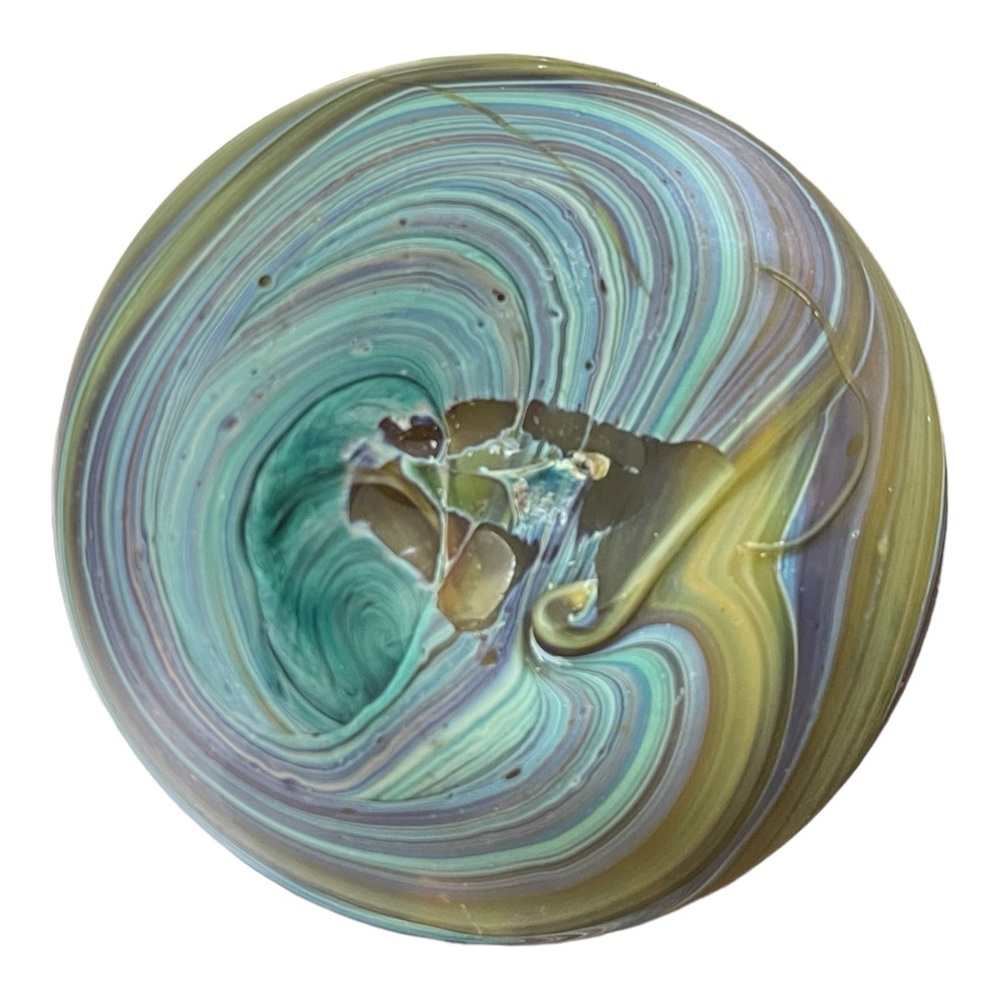 Hand Blown Phoenician Ancient Beauty Glass Bud Vase by Ten Thousand Villages - Picture 9 of 9